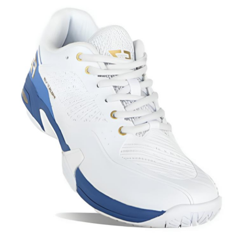 Victor x FZ FORZA Cushioning Slip Resistant Breathable Low top Badminton Shoes Men’s White Royal Blue