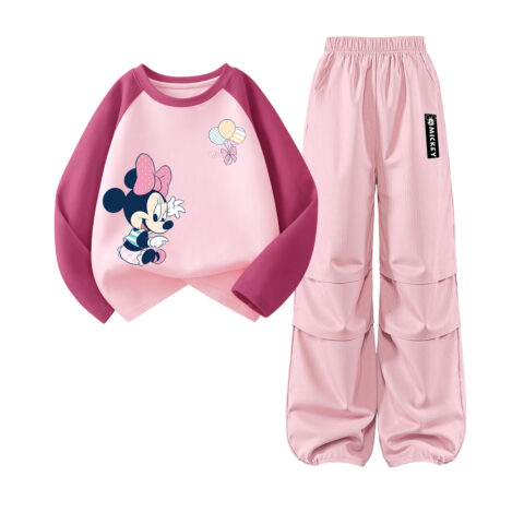 Disney Kids Casual Sportswear Crew Neck Moderate