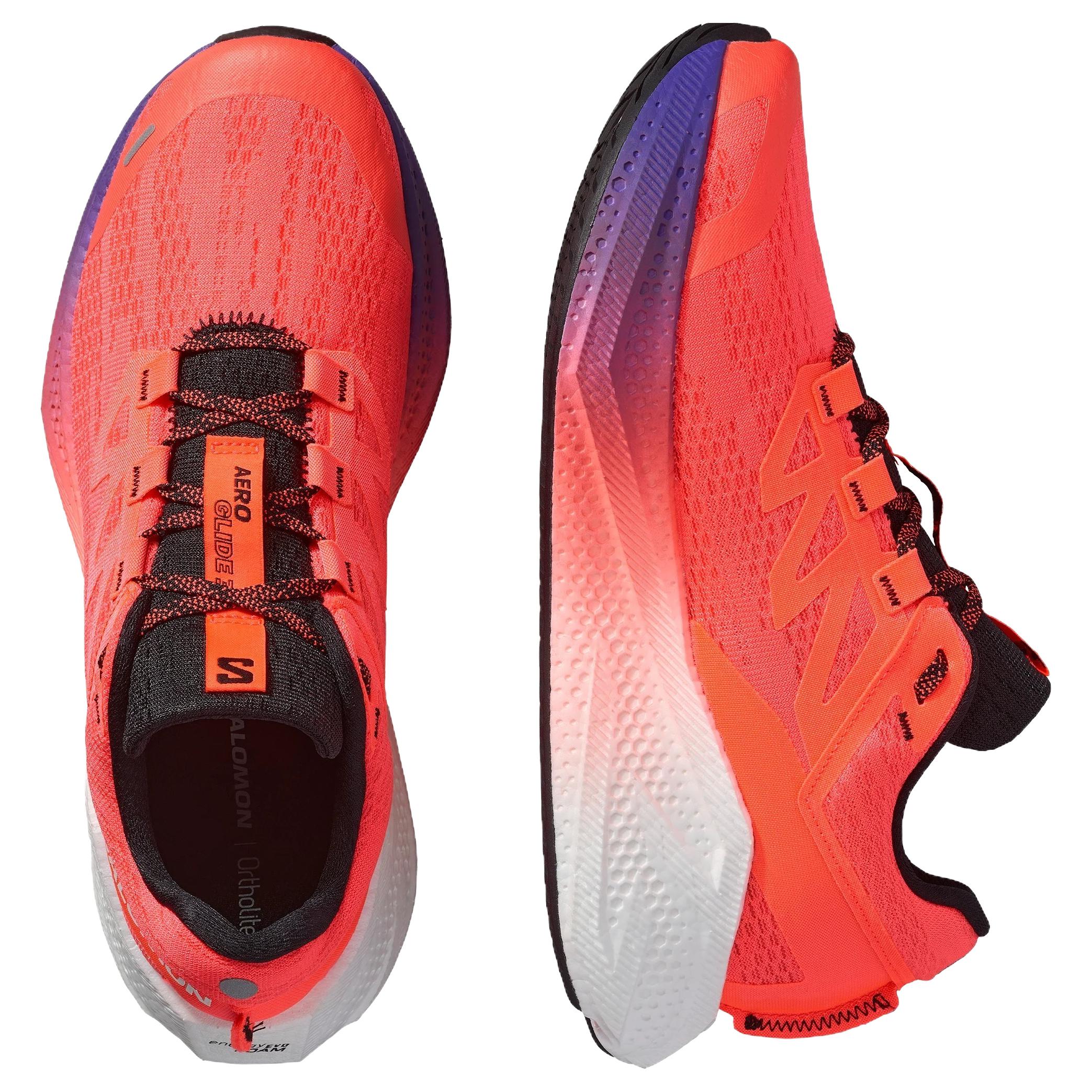 SALOMON AERO GLIDE 3 Fabric Cushioning Abrasion Resistant Breathable Lightweight RoadContagrip®OrthoLite® Training