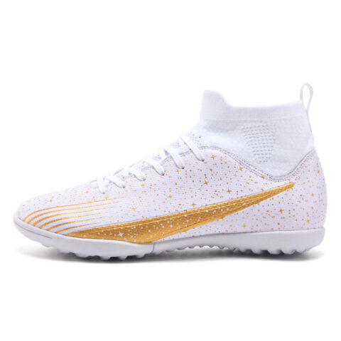 BIANSULONG Soccer Shoes Unisex Low Top White