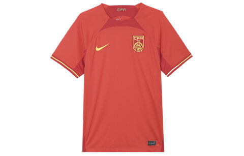 Nike Dri Fit Soccer Jerseys Men's Red Moderate Straight Fit