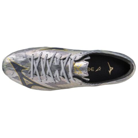 Mizuno Alpha 2 Artificial Turf Slip Resistant Abrasion Resistant Soccer Shoes Unisex Silver