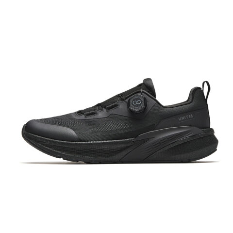 Anta Mesh Fabrics Knob Buckle Fabric Low top Men's Training Athletic Shoes Men's Basic Black
