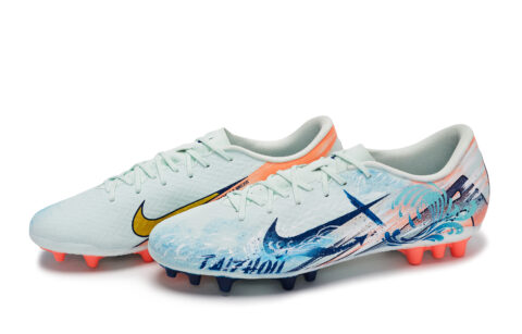 Nike Mercurial Vapor 16 Cushioning Soccer Shoes Unisex White Blue Orange Yellow