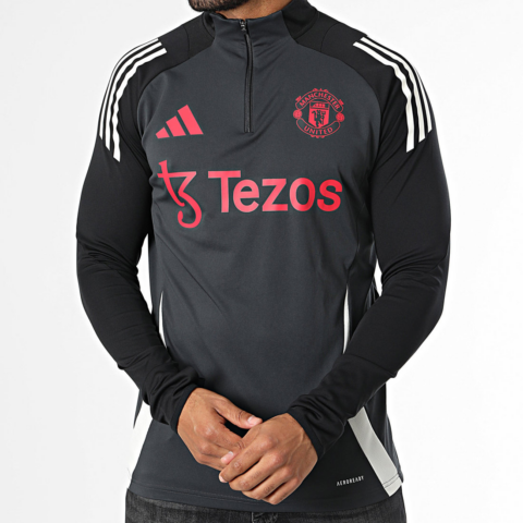 Adidas Manchester United Manchester United Soccer Jersey Men’s Black Gray