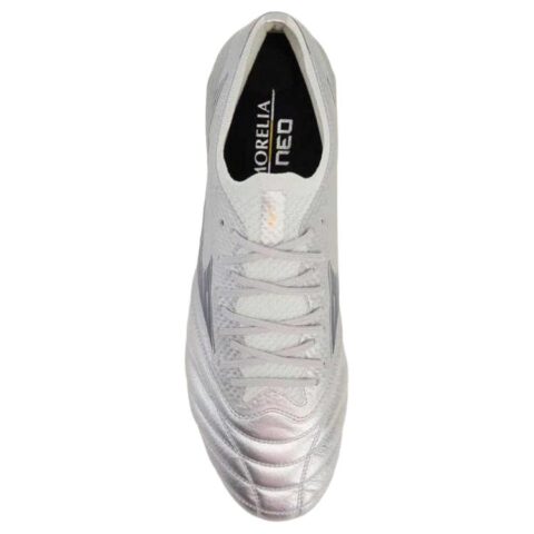 Mizuno Morelia Neo 4 Cushioning Slip Resistant Abrasion Resistant Soccer Shoes Men’s Silver