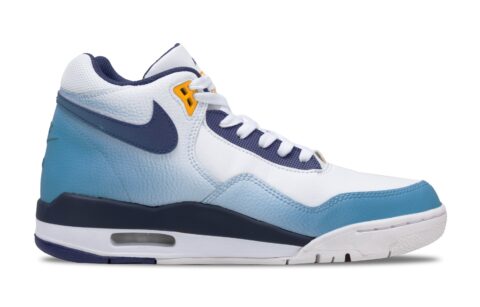 Nike Flight Legacy Vintage Basketball Shoes Men’s Mid Top White Blue
