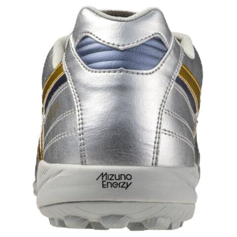 Mizuno MORELIA SALA TF Turf Slip Resistant Abrasion Resistant Soccer Shoes Unisex Silver