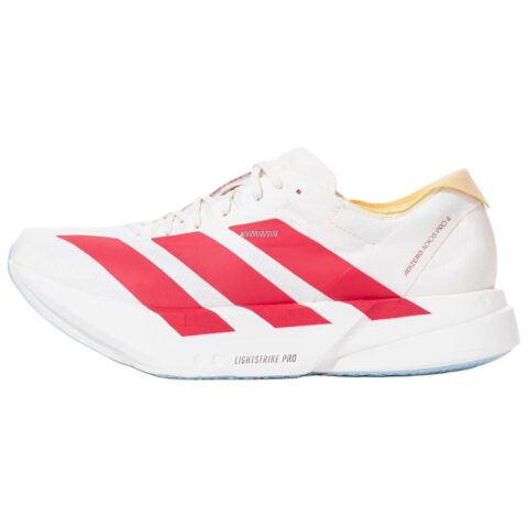 Adidas Adizero Adios Pro 4 Coverage Thermal Rebound Low top Marathon Long Distance Running Shoes Men's White Red