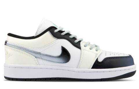 Jordan Air Jordan 1 Cushioning Low top Vintage Basketball Shoes Unisex Light Yellow