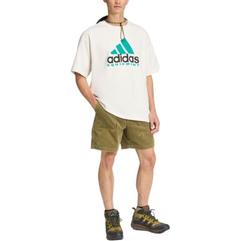 Adidas corduroy belted shorts