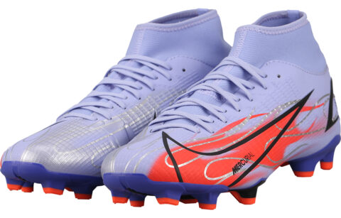 Nike Mercurial Superfly 8 Mg Kylian Mbappe Flames Purple Red Sole