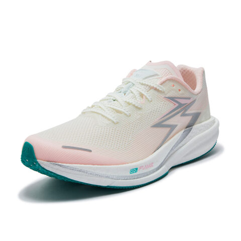 361° Blitz Speed 4 Pro Mesh Low top Fiberglass Plate Casual Training Running Shoes Unisex White Pink