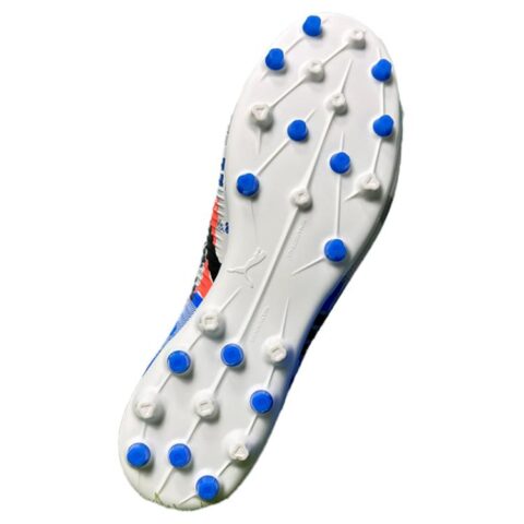 PUMA FUTURE 8 MATCH MG Multi Ground Abrasion Resistant Soccer Shoes Unisex Blue White