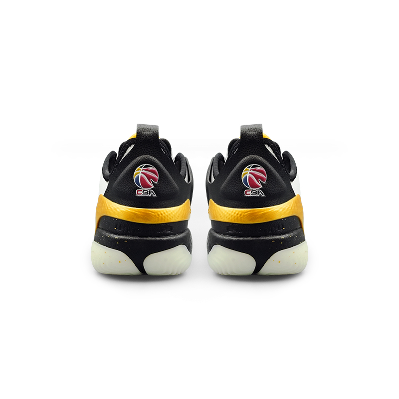 Li Ning Yushuai 19V2 Cushioning Abrasion Resistant Lightweight Low top Basketball Shoes Men’s White Black