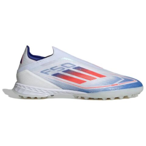 Adidas F50 PRO Slip Resistant Abrasion Resistant Soccer Shoes Men’s White Blue