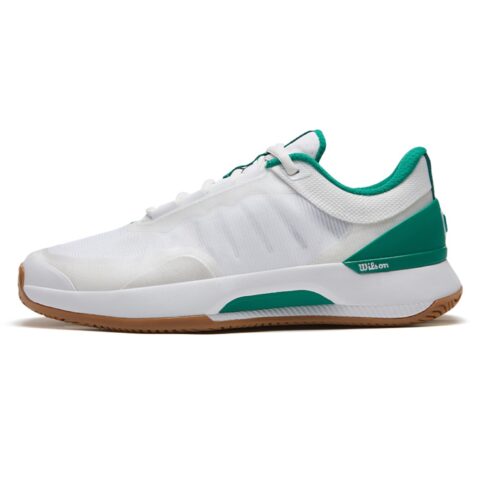 Wilson Cushioning Abrasion Resistant Coverage Support Low top Tennis Shoes Women's White Green