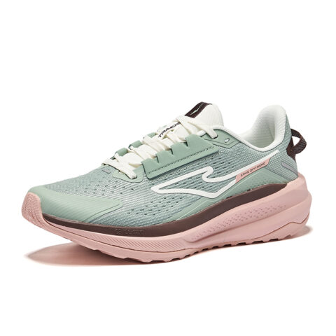 Erke Siye 2.0 Cushioned Slip-Resistant Rebound Low-Top Bow Bomb Technology Casual Running Shoes Women’s Green Pink