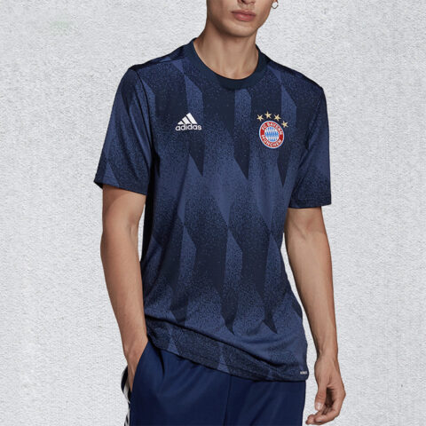 Adidas Bayern Munich Black Soccer Jerseys Men’s Blue Moderate Straight Fit