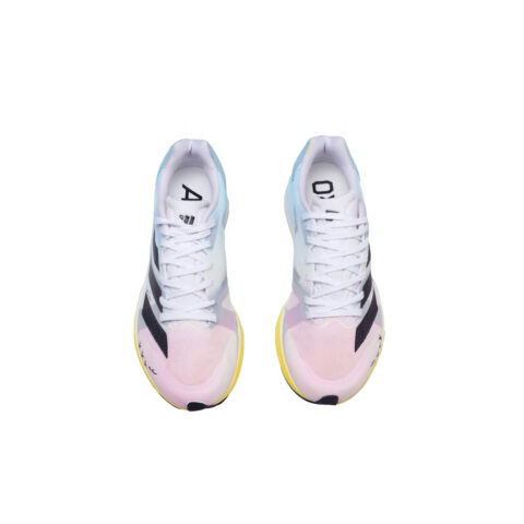 Adidas Adizero RC 4 Abrasion Resistant, Breathable, And Quick Dry Low top Running Shoes Men’s Pink Blue