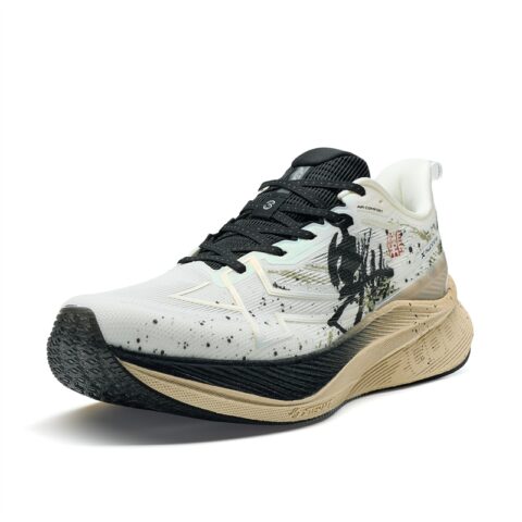XTEP 2000km 3.0 Low top Training Physical Fitness Test & Exam City Commuting Running Shoes Men’s Sail White Black Clay