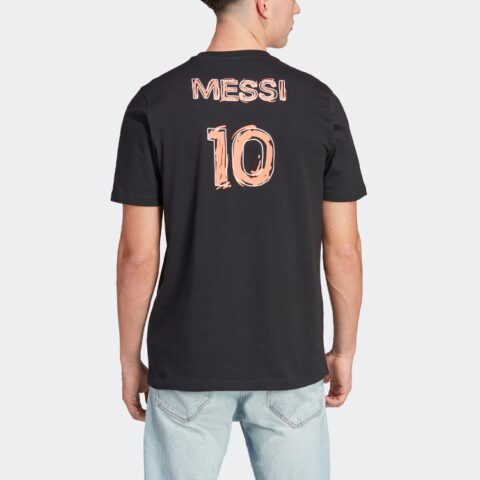 Adidas Messi Soccer Jerseys Men’s Black Moderate Straight Fit