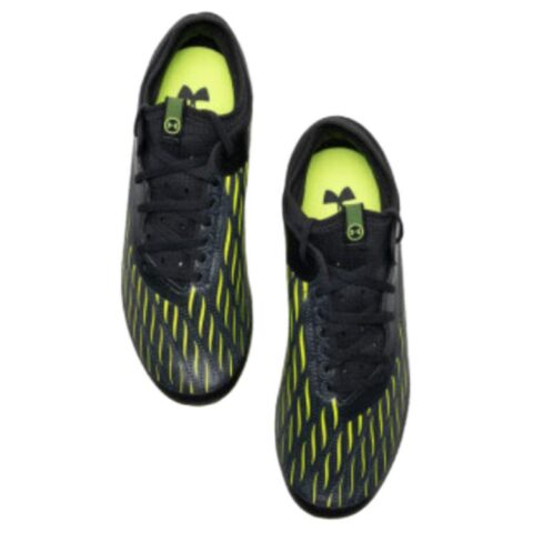 Under Armour Artificial Turf Abrasion Resistant Breathable Soccer Shoes Unisex Black Green