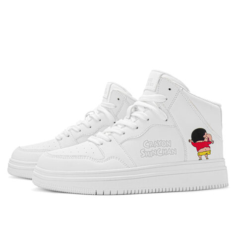 Crayon Shinchan High top Vintage Basketball Shoes Unisex Box