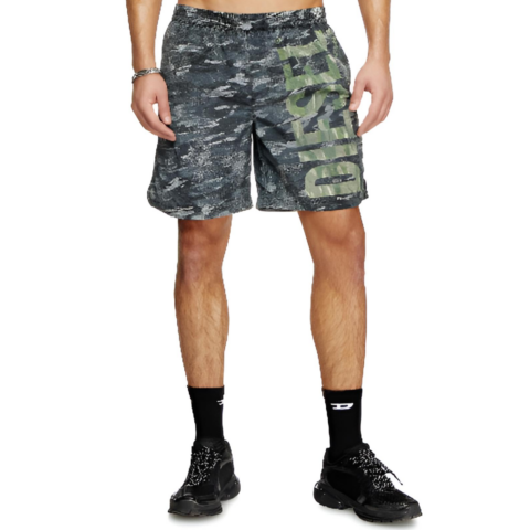 DIESEL Swimming Shorts Men’s Black Moderate Mid Length Swim Shorts