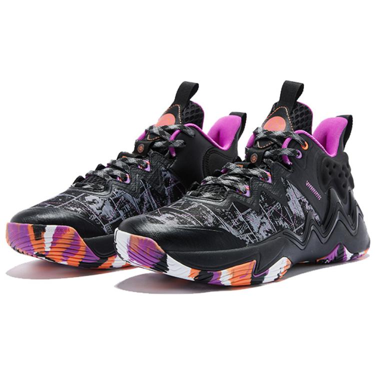 QIAODAN Q KUNGFU Rebound Technology Textile, Synthetic Leather, TPU Breathable And Resilient Low top Basketball Shoes