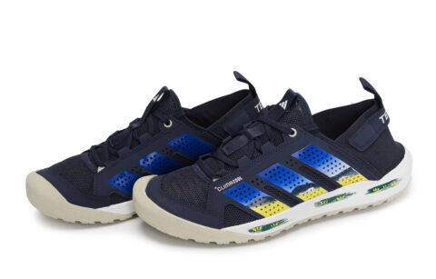 Adidas DAROGA 25 Mountaineering & Hiking Shoes Unisex Low Top White/Blue/Yellow