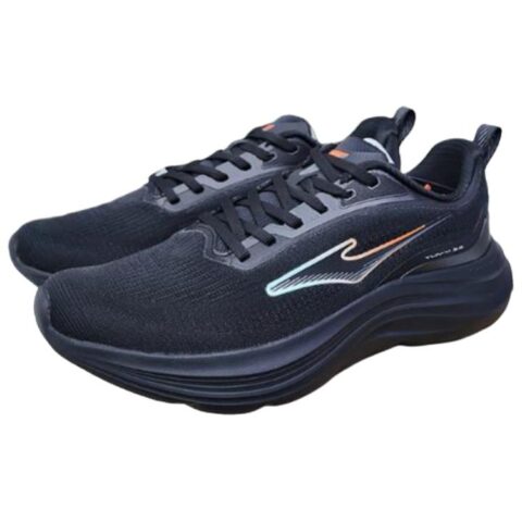 Erke Cushioning Slip Resistant Breathable Low top Casual Running Shoes Men’s Black