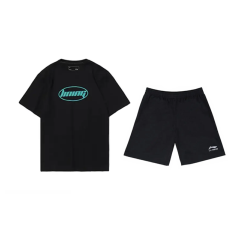 Li Ning Casual Sportswear Unisex Black Pine Gray+Black