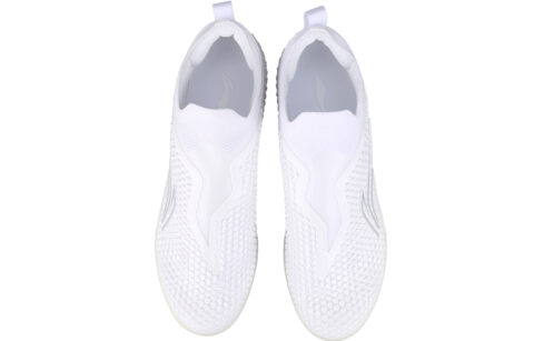 Li Ning TF Turf Artificial Turf Fabric Cushioning Soccer Shoes Men’s White