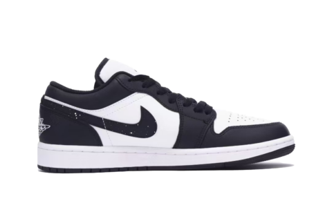 Jordan Air Jordan 1 Panda Cushioning Low top Vintage Basketball Shoes Men’s Black White