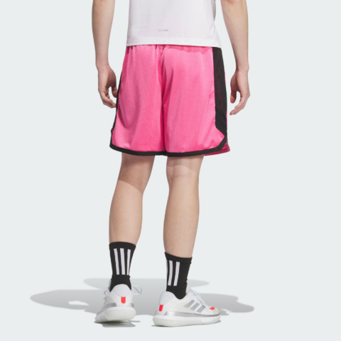 Adidas BASKETBALL SS25 Sports Shorts Men’s Semi Neon Pink