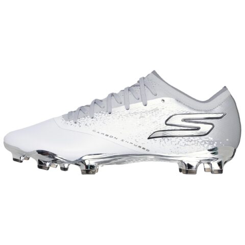 Skechers RAZOR 1.5 ELITE Soccer Shoes Unisex White Silver