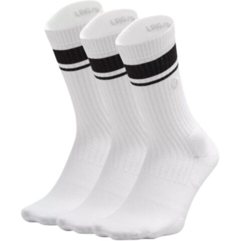 Lululemon Crew Socks Men’s 3 Pack Hishe Ethyl Ether Green/Hishe Grape Thistle/Hishe Belgian Blue