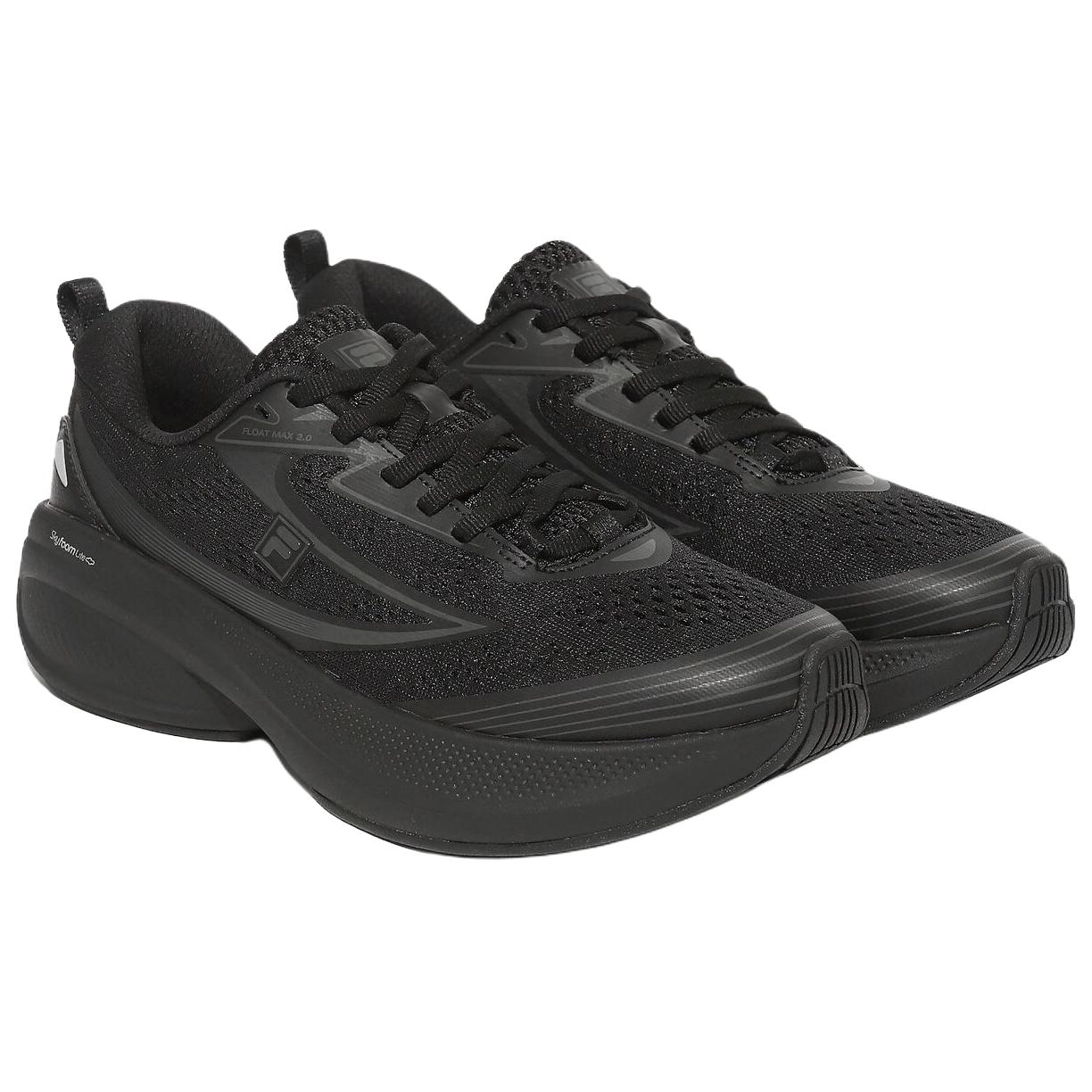 FILA Float Max 2.0 Breathable Running Shoes Unisex Black