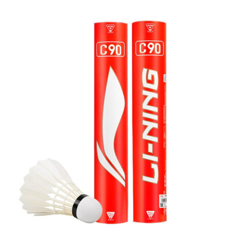 Li Ning C90 Duck Feather Shuttlecock 12 Pack Duck Feather All Round Duck Feather Shuttlecocks
