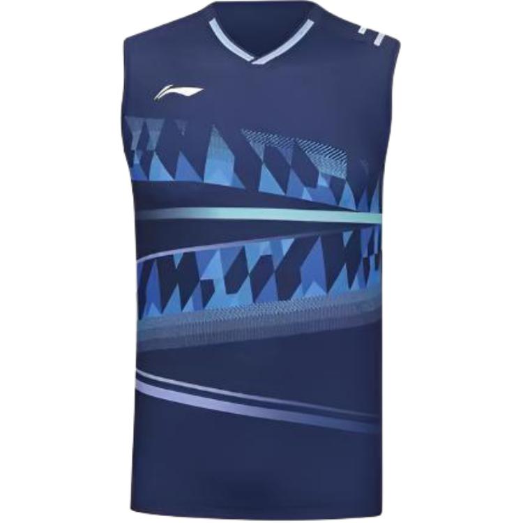 Li Ning Basketball Jerseys Men's Dark Ship Blue Moderate Straight Fit