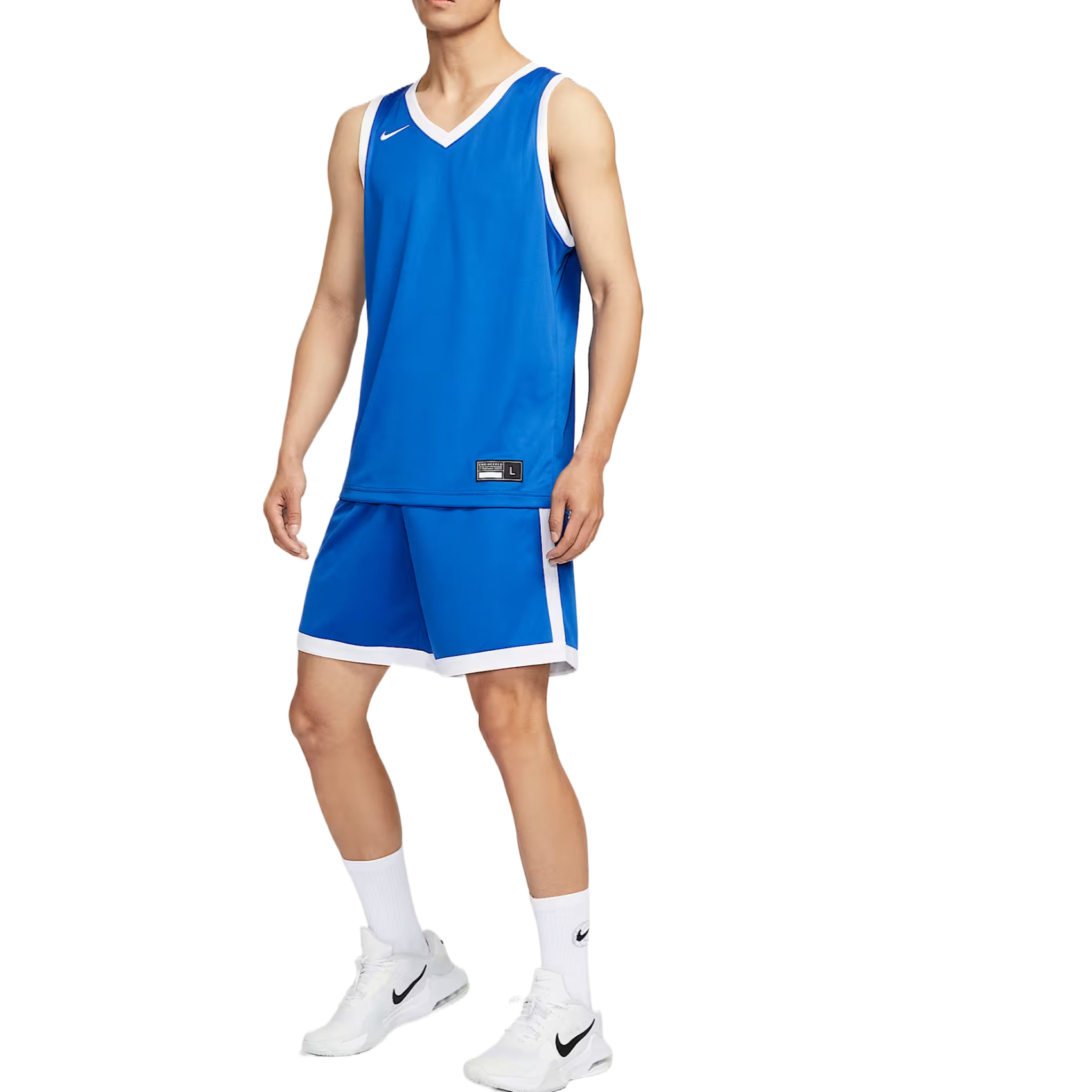 Nike Dri Fit Stock Crossover Sports Shorts Men’s Royal Blue