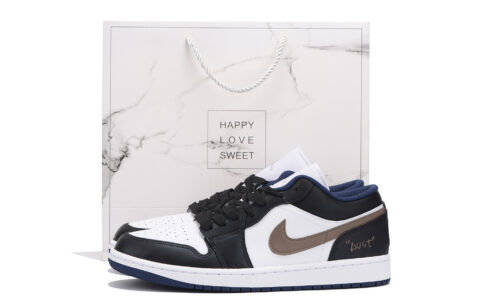 Jordan Air Jordan 1 Cushioning Slip Resistant Abrasion Resistant Low top Vintage Basketball Shoes Women’s Steel Blue