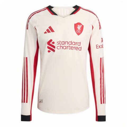 Adidas Free Shipping with adiClub Liverpool Fc 25/26 Long Sleeve Away Authentic Jersey