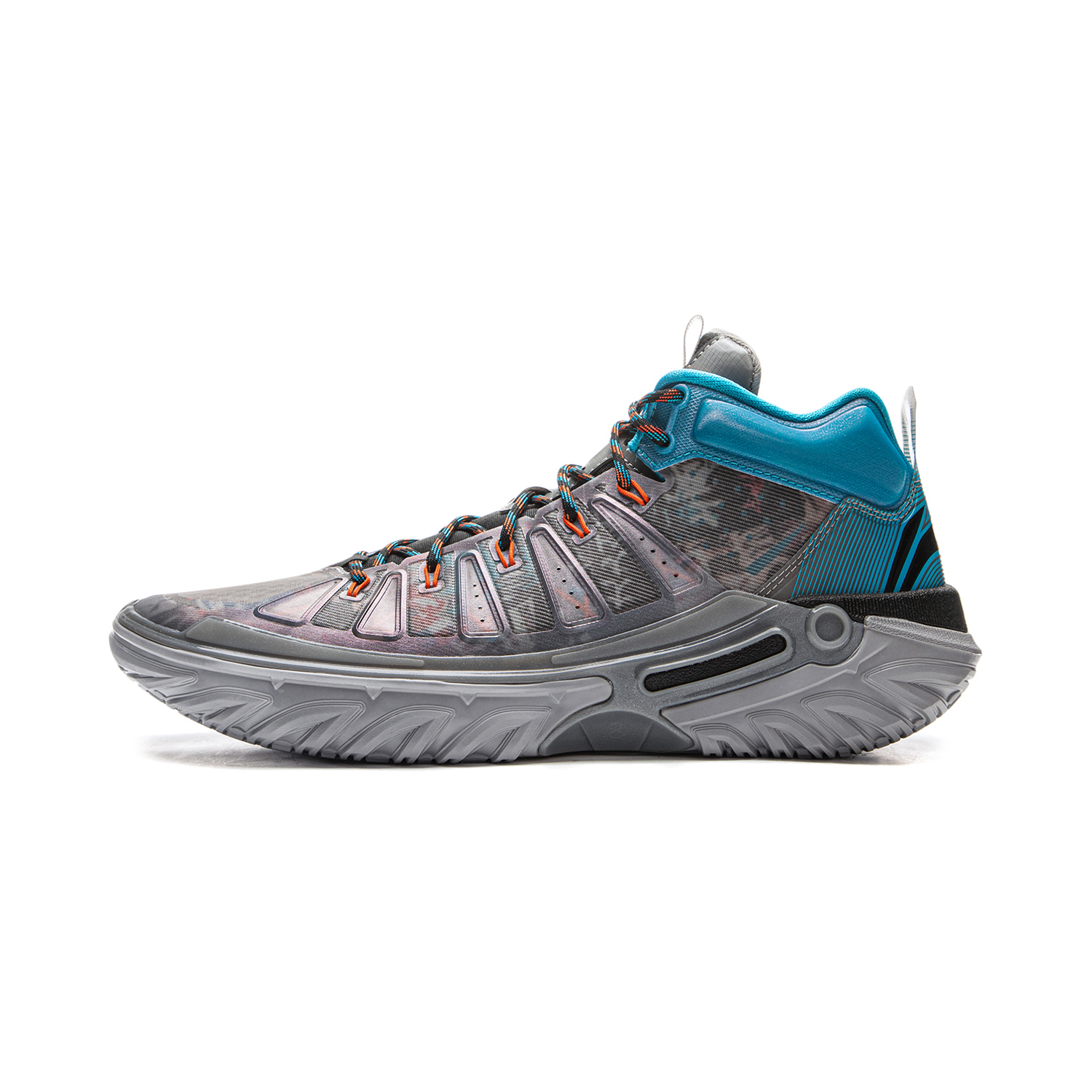 Li Ning Jie Ao 2High Basketball Shoes Men’s High Top Shark Gray/Black