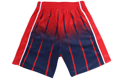 Mitchell Ness Basketball Shorts Men’s Red Navy Cyan