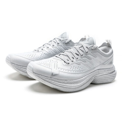 XTEP Low top Casual Marathon Training Physical Fitness Test Physical Exam Running Shoes Men’s Silver