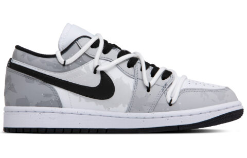 Jordan Air Jordan 1 LOW Snow Mountains Island Love Abrasion Resistant Breathable Abrasion Resistant Breathable Low top
