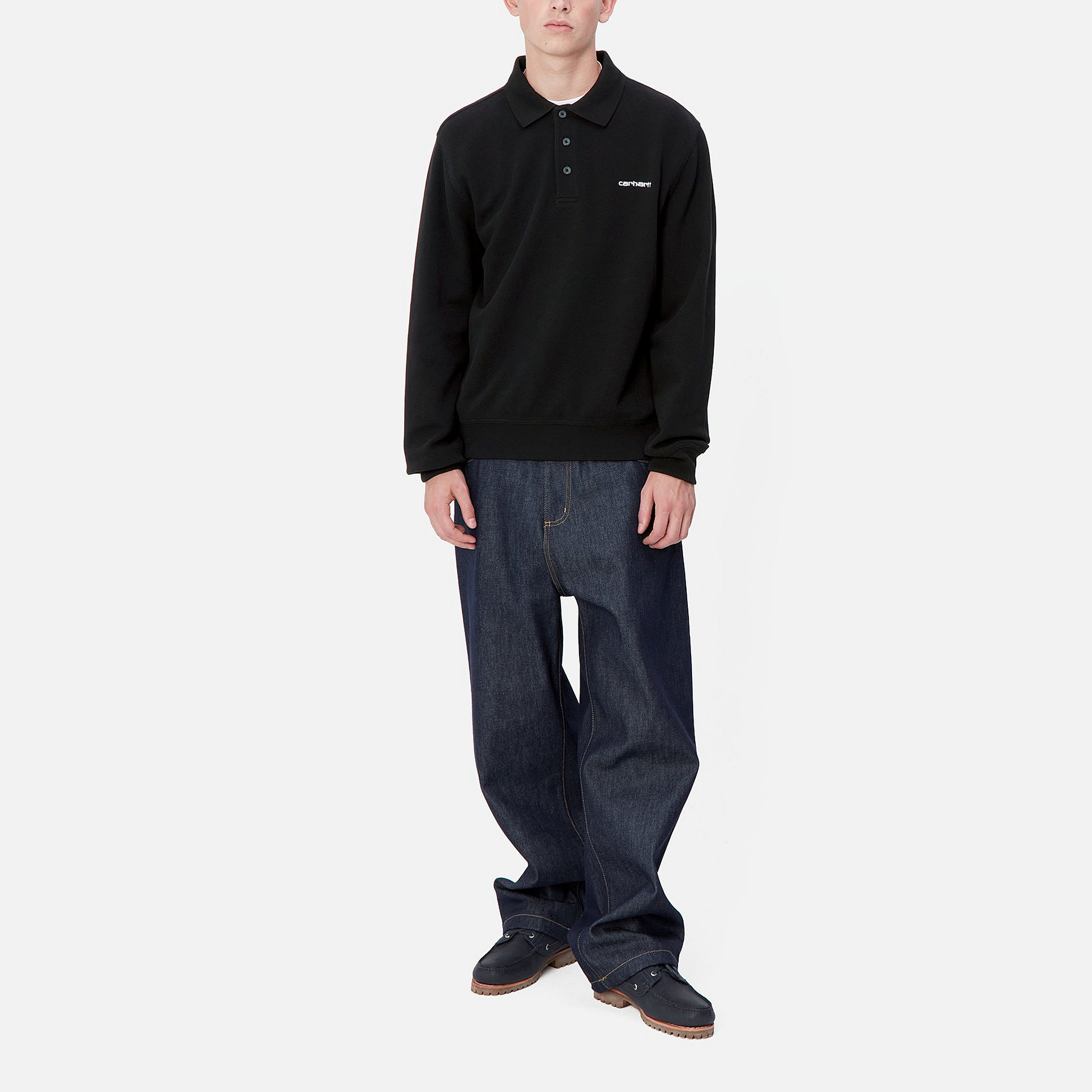 Carhartt WIP Vance Rugby Shirt Rugby Jersey Men’s Black