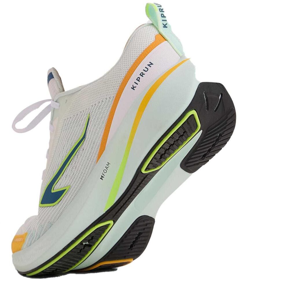 DECATHLON Cushion 500 Breathable Cushioning Slip Resistant Mid top Running Shoes Men’s Ecru